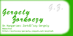 gergely zorkoczy business card